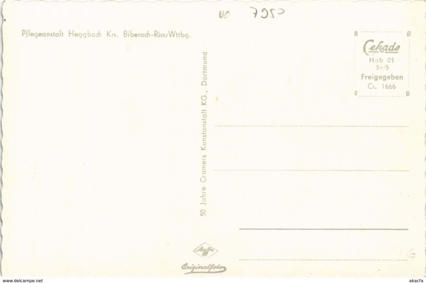 CPA AK Biberach A. D. Riss - Pflegeanstalt Heggbach GERMANY (913050) - Biberach