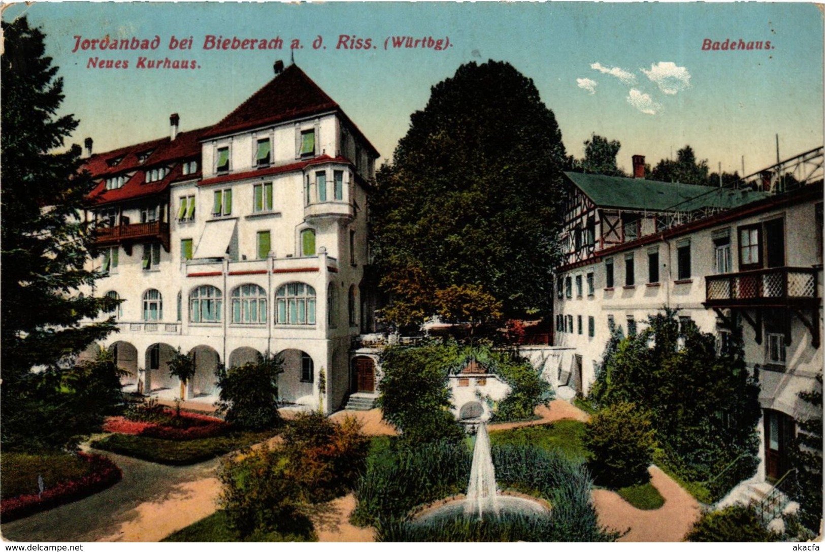 CPA AK Biberach A. D. Riss - Jordanbad - Kurhaus - Badehaus GERMANY (913078) - Biberach