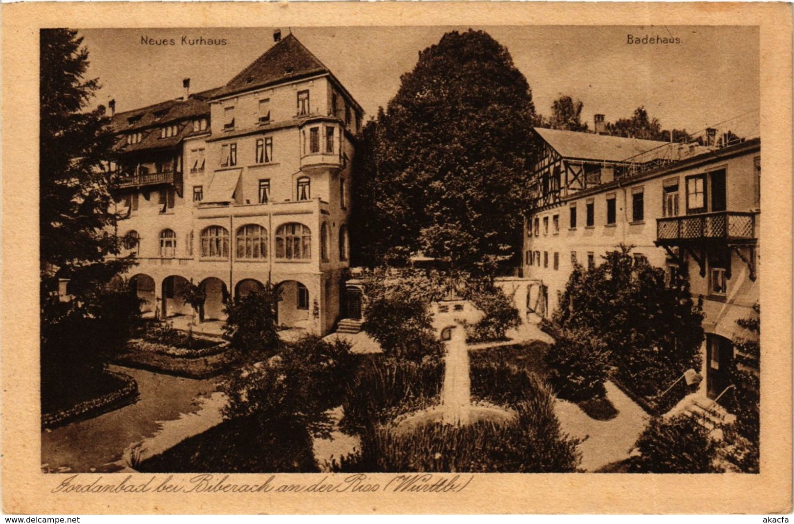 CPA AK Biberach A. D. Riss - Jordanbad - Kurhaus - Badehaus GERMANY (913111) - Biberach