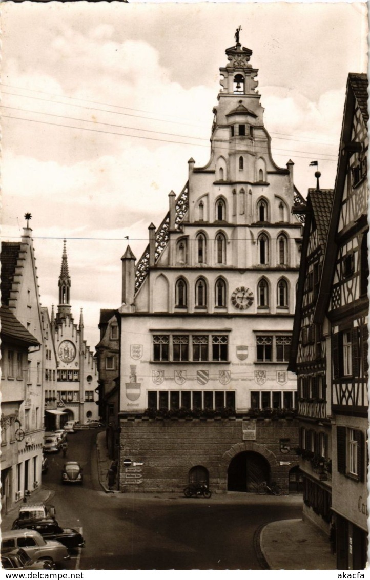 CPA AK Bad Waldsee - Rathaus Und Spitalkirche GERMANY (913185) - Bad Waldsee