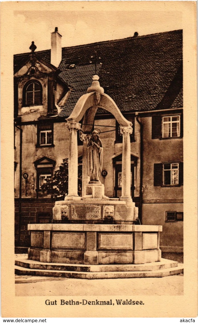 CPA AK Bad Waldsee - Gut Betha-Denkmal GERMANY (913188) - Bad Waldsee