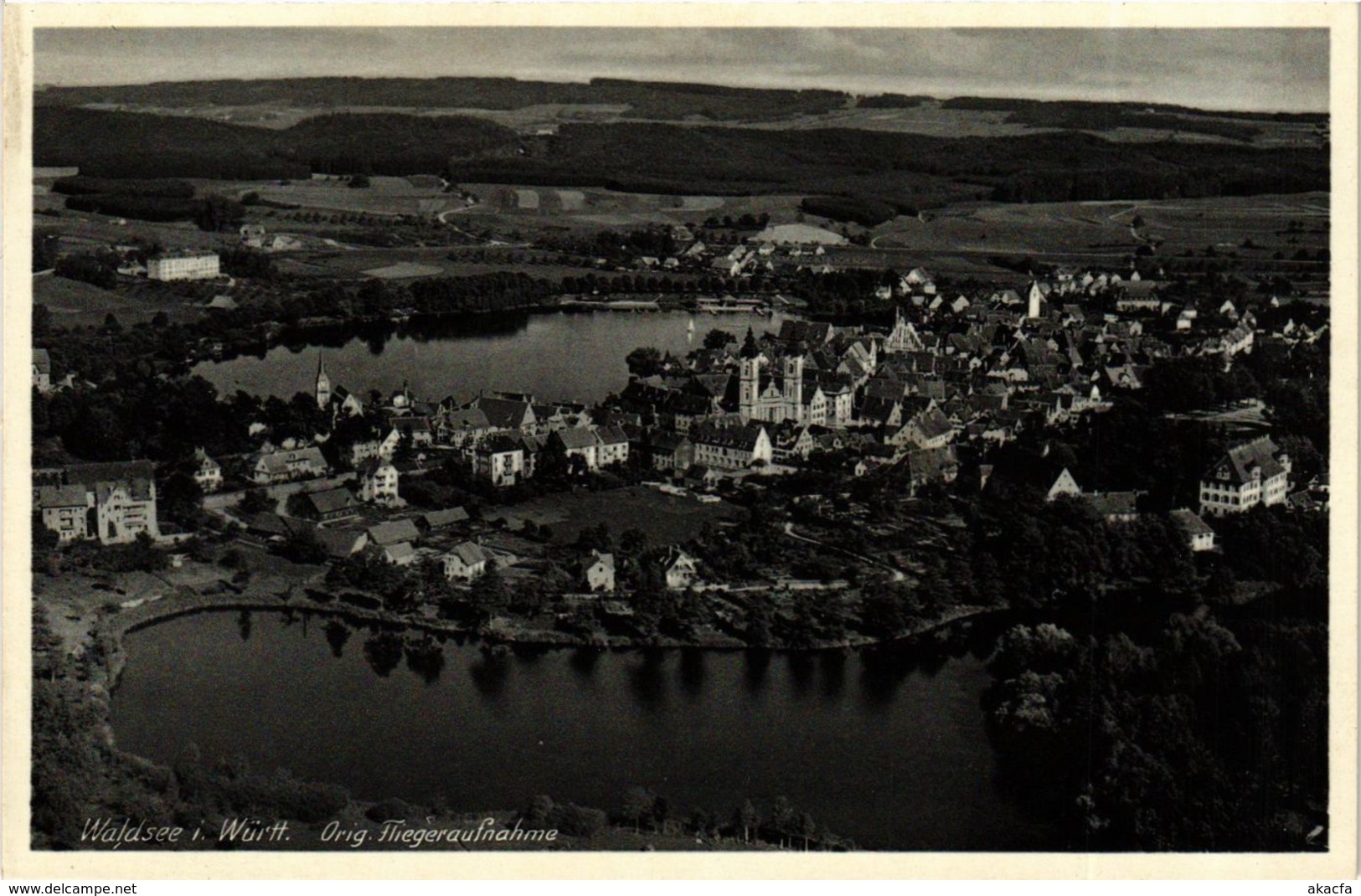 CPA AK Bad Waldsee - Orig. Fliegeraufnahme GERMANY (913191) - Bad Waldsee