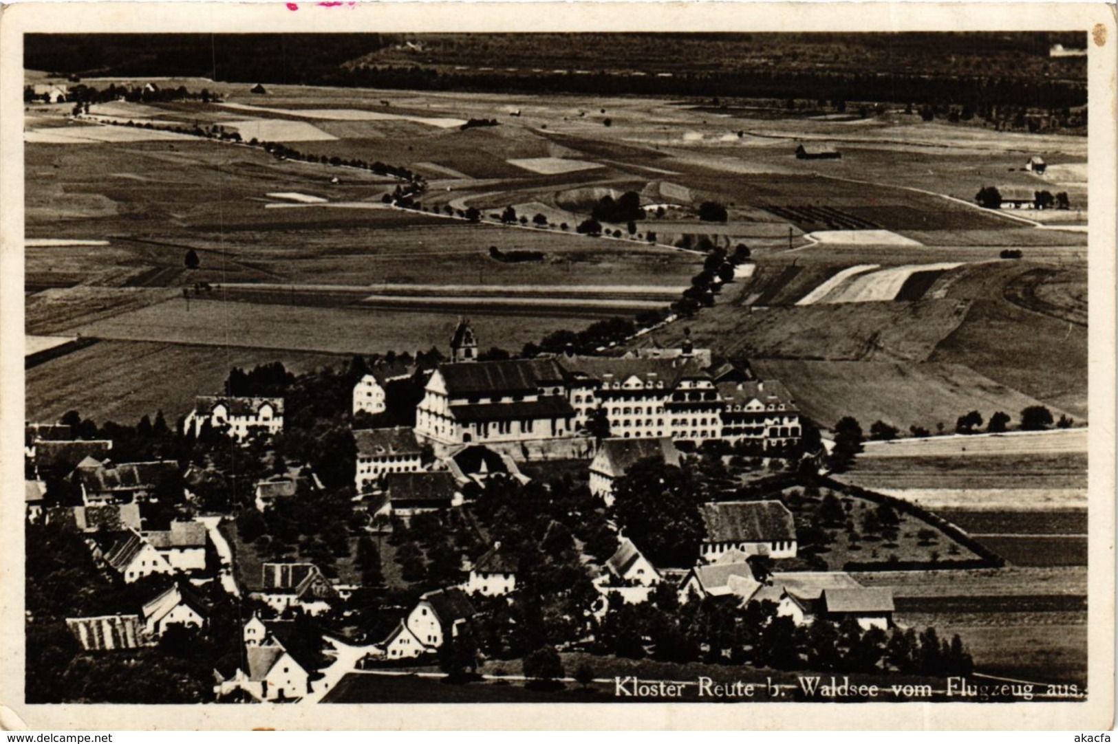 CPA AK Bad Waldsee - Kloster Reute Vom Flugzeug Aus GERMANY (913198) - Bad Waldsee