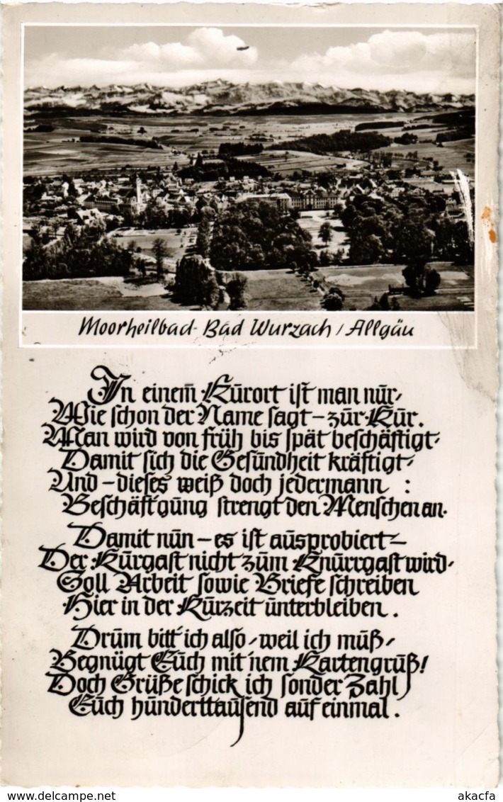 CPA AK Bad Wurzach - Allgau - Moorheilbad - Totalansicht GERMANY (913283) - Bad Wurzach