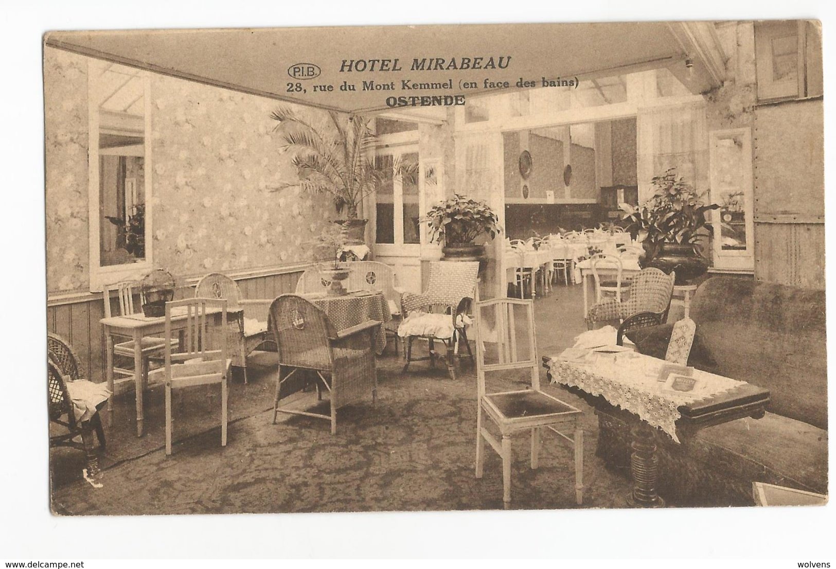 Oostende Hôtel Mirabeau 28 Rue Du Mont Kemmel PK Ostende CPA - Oostende