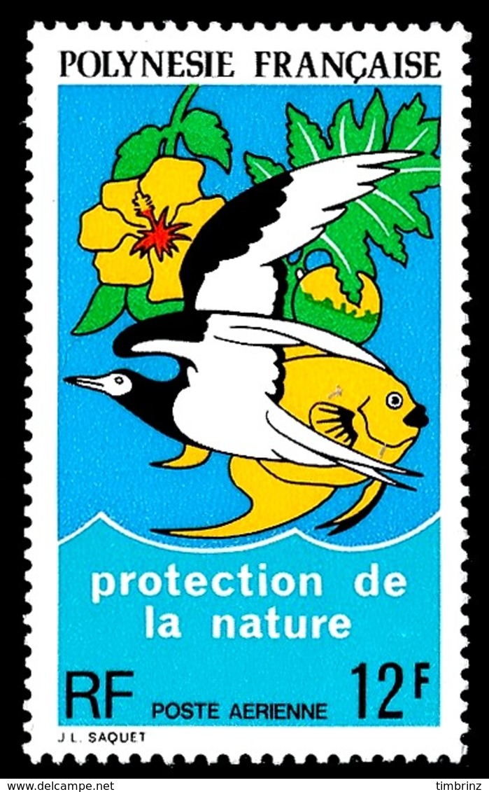 POLYNESIE 1973 - Yv. PA 82 *   Cote= 10,50 EUR - Protection De La Nature  ..Réf.POL24395 - Neufs