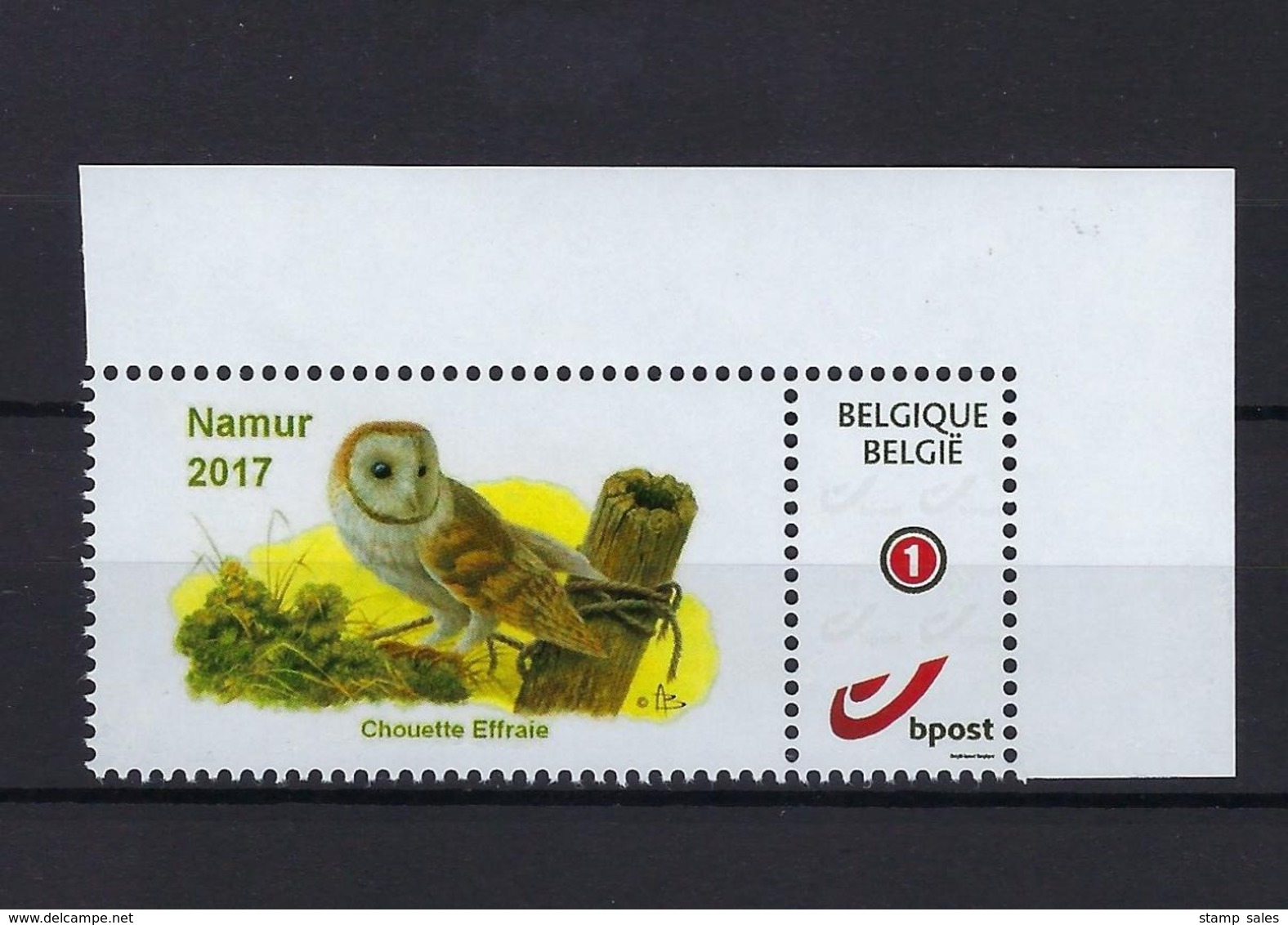 Duostamp Buzin Namur 2017 Owl Birds MNH ** POSTFRIS ZONDER SCHARNIER  SUPERBE - Other & Unclassified