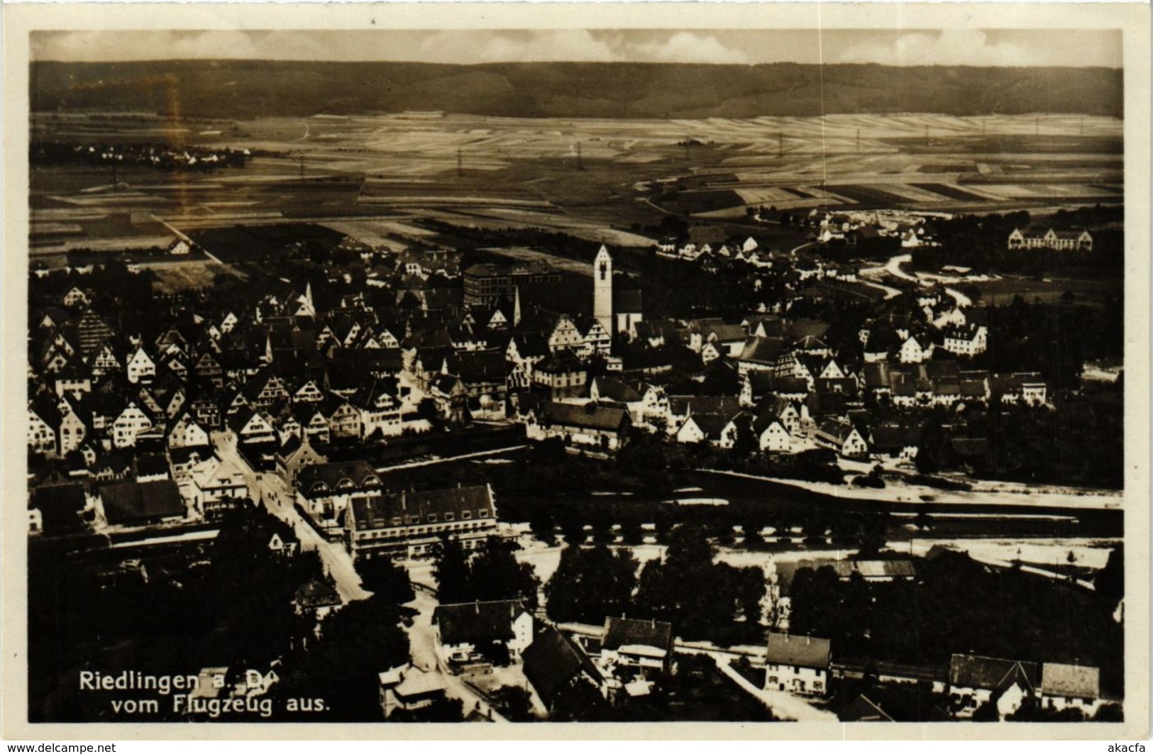 CPA AK Riedlingen - Riedlingen Vom Flugzeug Aus GERMANY (913627) - Altri & Non Classificati