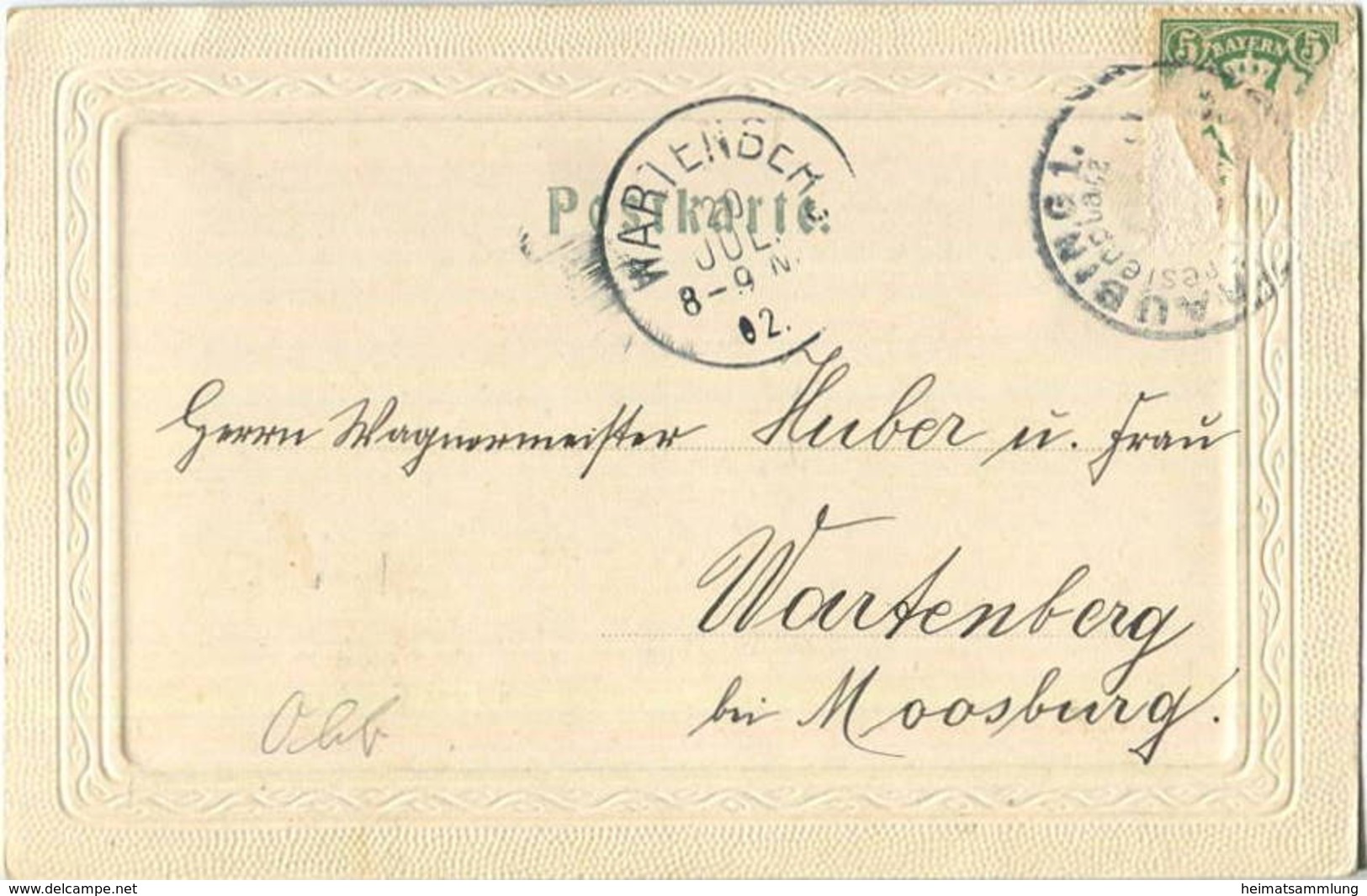 Straubing - Gesamtansicht - Verlagssignum F. H. A. Gel. 1902 - Straubing