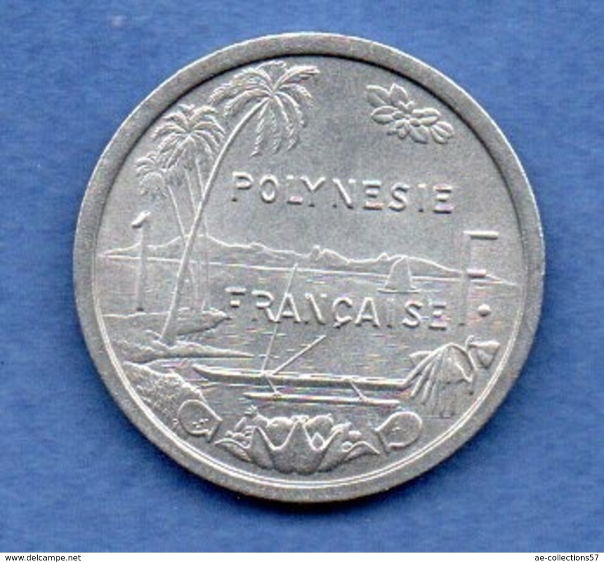 Polynésie Française  -  1 Franc  1977  -  état  SPL - French Polynesia