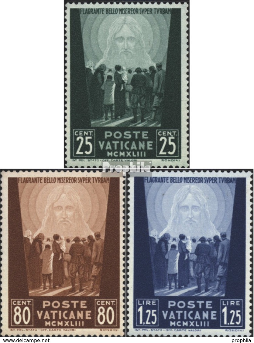 Vatikanstadt 96-98 (kompl.Ausg.) Postfrisch 1943 Opfer Des Krieges - Unused Stamps