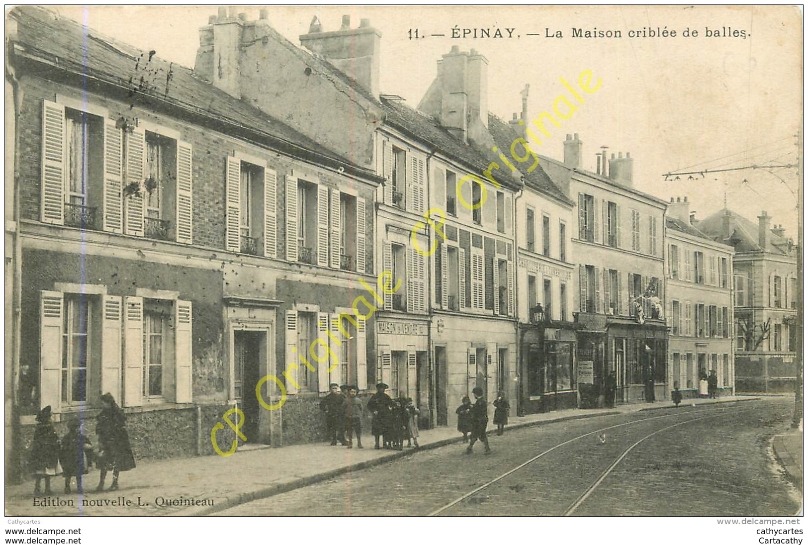 93.  EPINAY SUR SEINE .  La Maison Criblée De Balles . - Autres & Non Classés