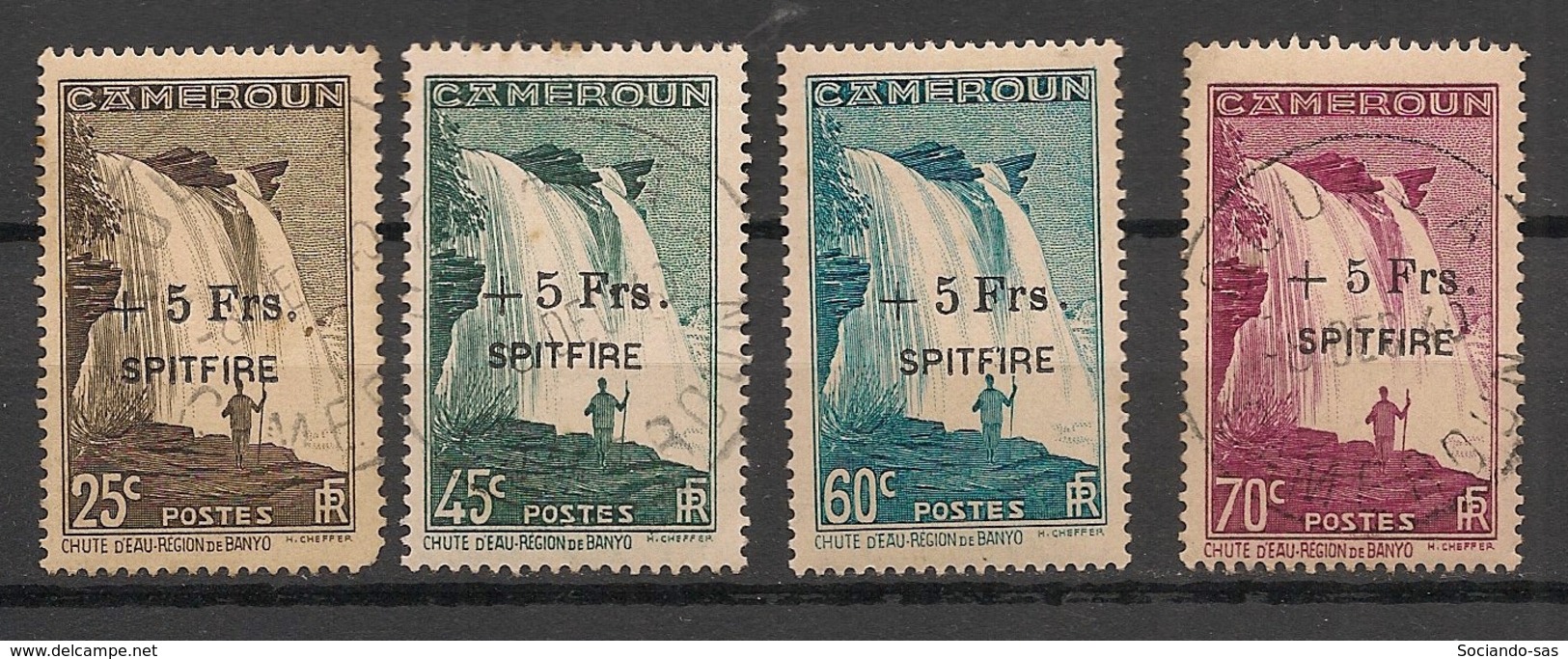 Cameroun - 1940 - N°Yv. 236 à 239 - Série Complète Spitfire - Oblitéré / Used - Gebraucht