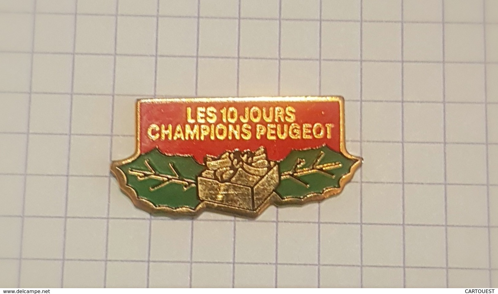 ☺♦♦ Pin's Pins / THÈME AUTOMOBILE  ֎ PEUGEOT  ֎ 10 JOURS CHAMPION - Peugeot