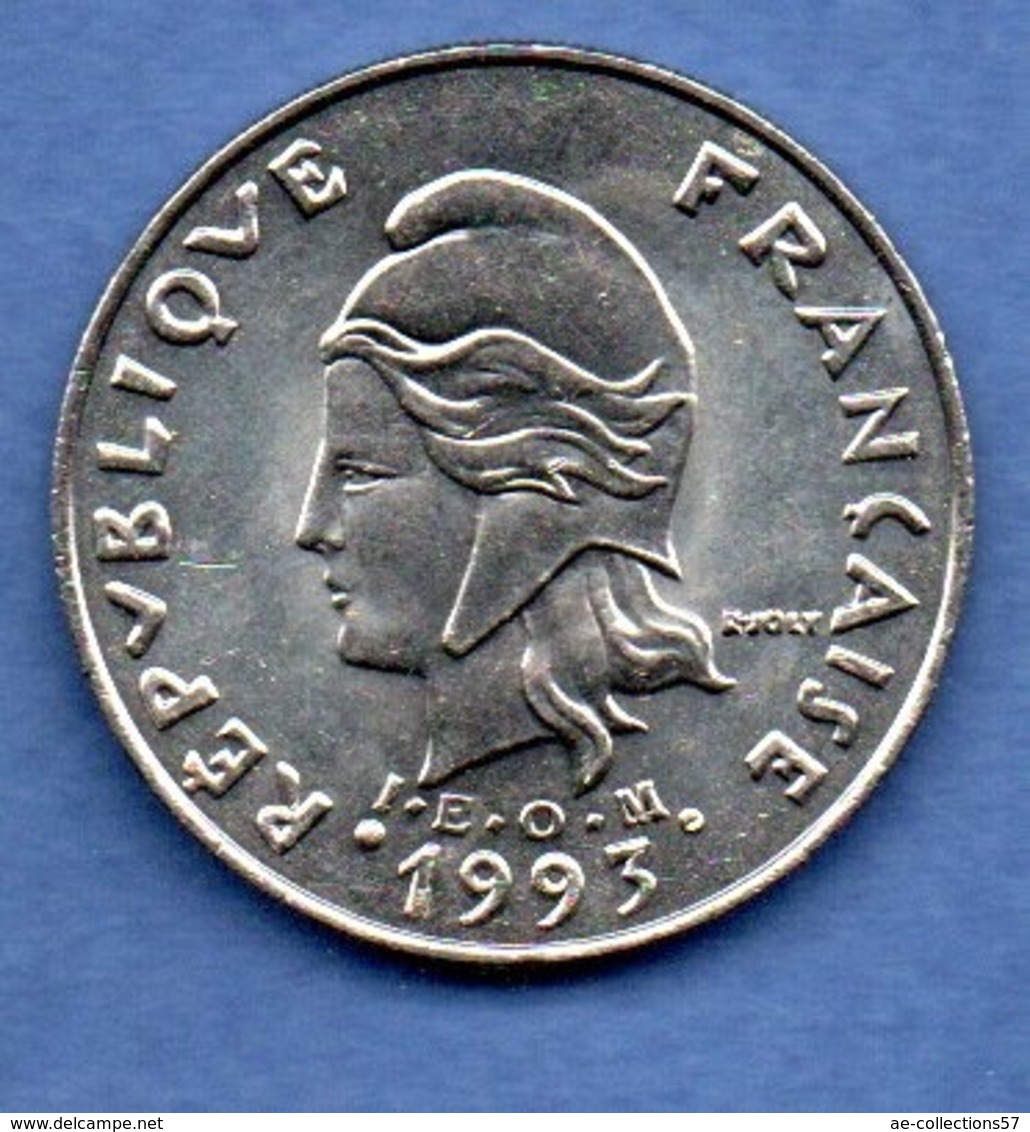 Polynésie Française  -  20 Francs  1993  -  état  SPL - Polynésie Française