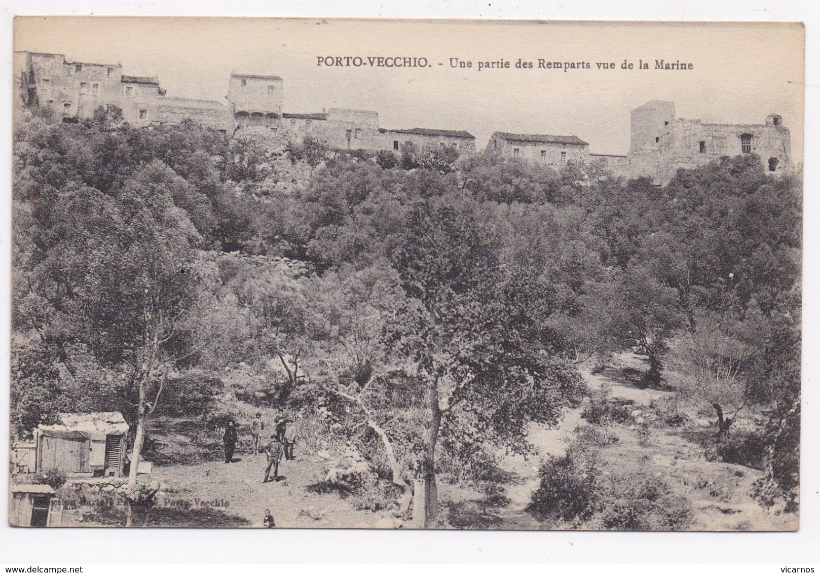 CP 20 2A PORTO VECCHIO Une Partie Des Remparts Vue De La Marine - Other & Unclassified