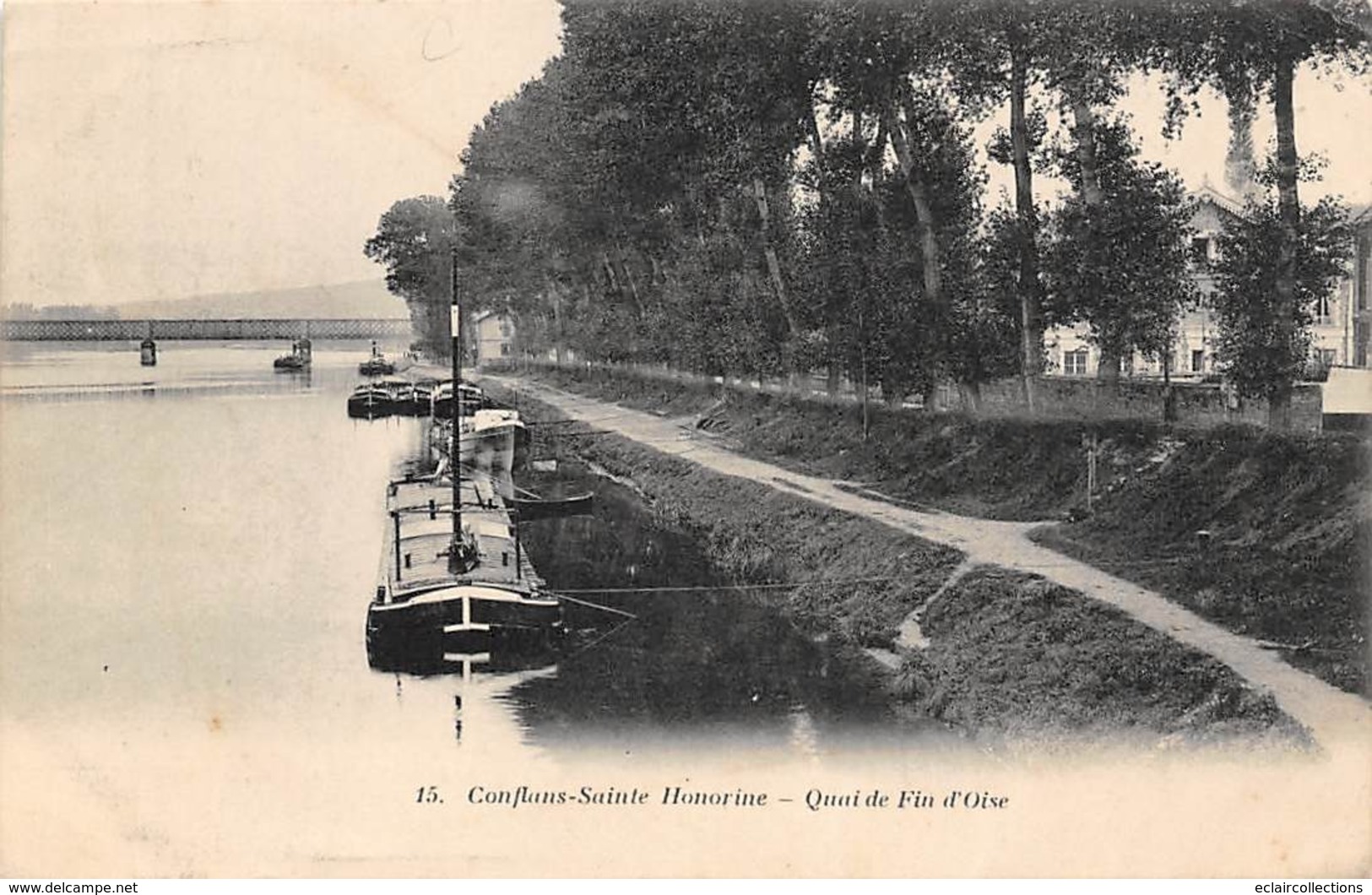 Thème    Navigation Fluviale .Péniche Écluse.Bac   78 Conflans Ste Honorine      (voir Scan) - Binnenschepen