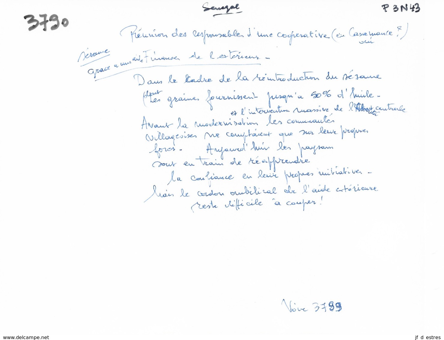 Photo Sénégal. Casamance ? Réunion Des Responsables D'une Coopérative Années 1990   Vivant Univers - Afrique