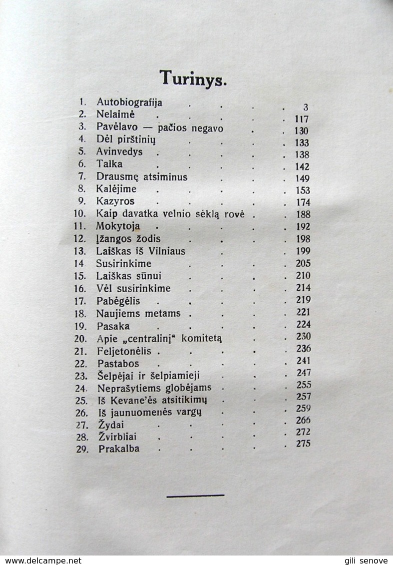 Lithuanian Book / Žemaitės Raštai IV Tomas 1931 - Ontwikkeling