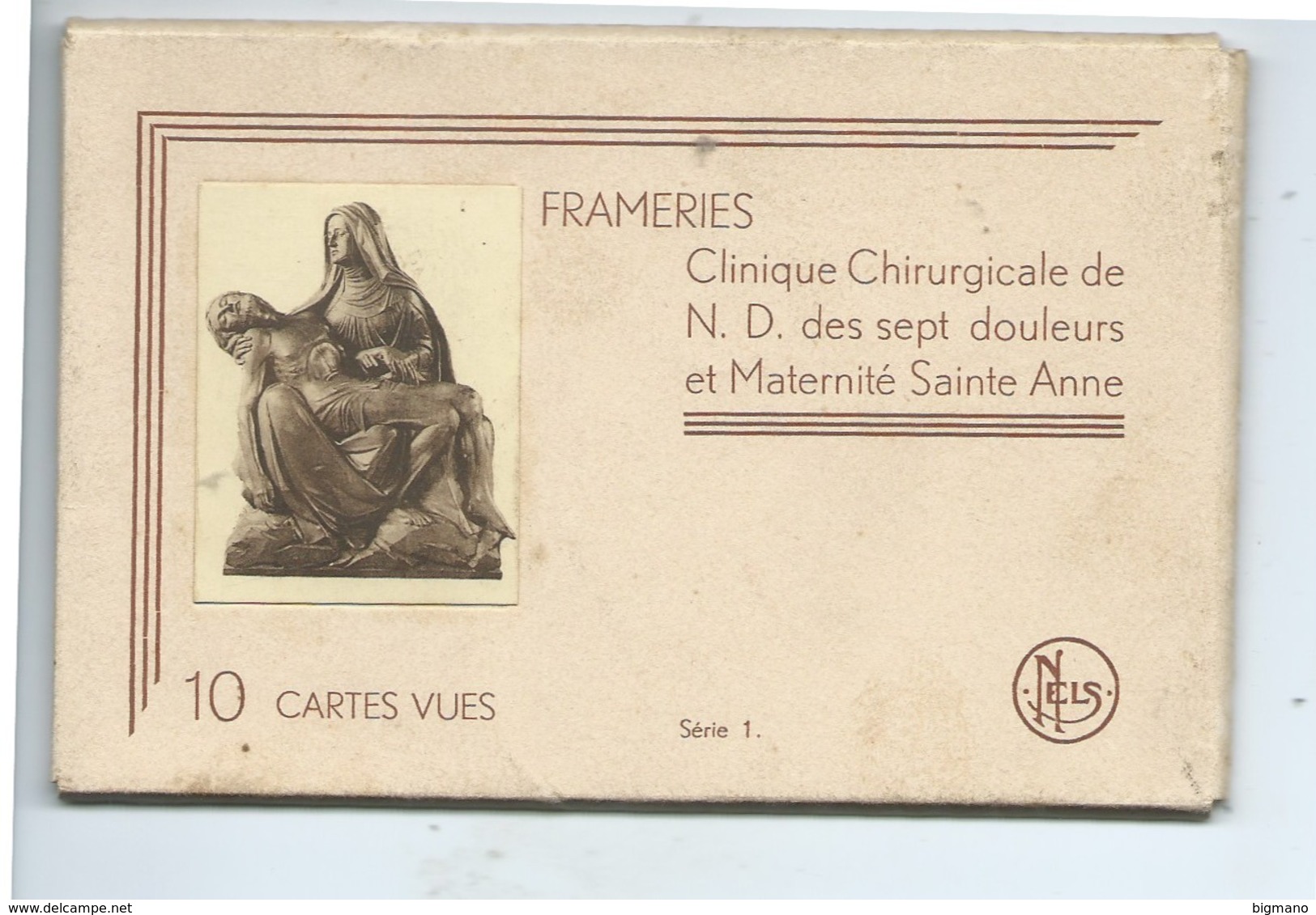 Frameries Carnet De 10 Vues Clinique Chirurgicale N.D. Des Sept Douleurs Et Maternité Sainte Anne - Frameries