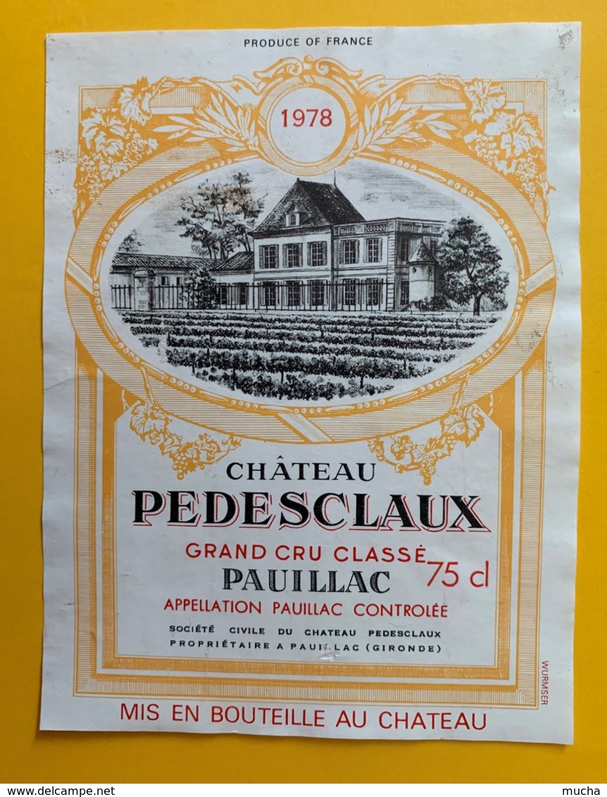 11976 - Château Pedesclaux 1978 Pauillac - Bordeaux