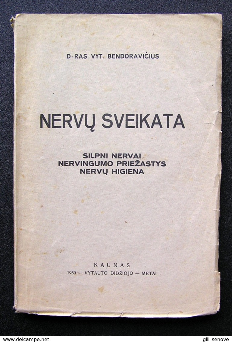 Lithuanian Book / Nervų Sveikata By Bendoravičius 1930 - Ontwikkeling