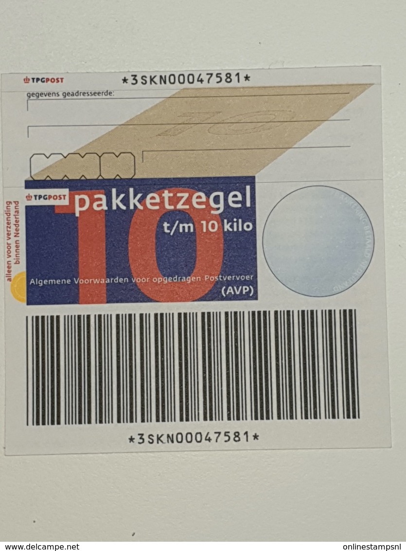 Netherlands: Pakketzeggel  NVPH 29  GD 29   10 Kg 2002 Unused - Postwaardestukken