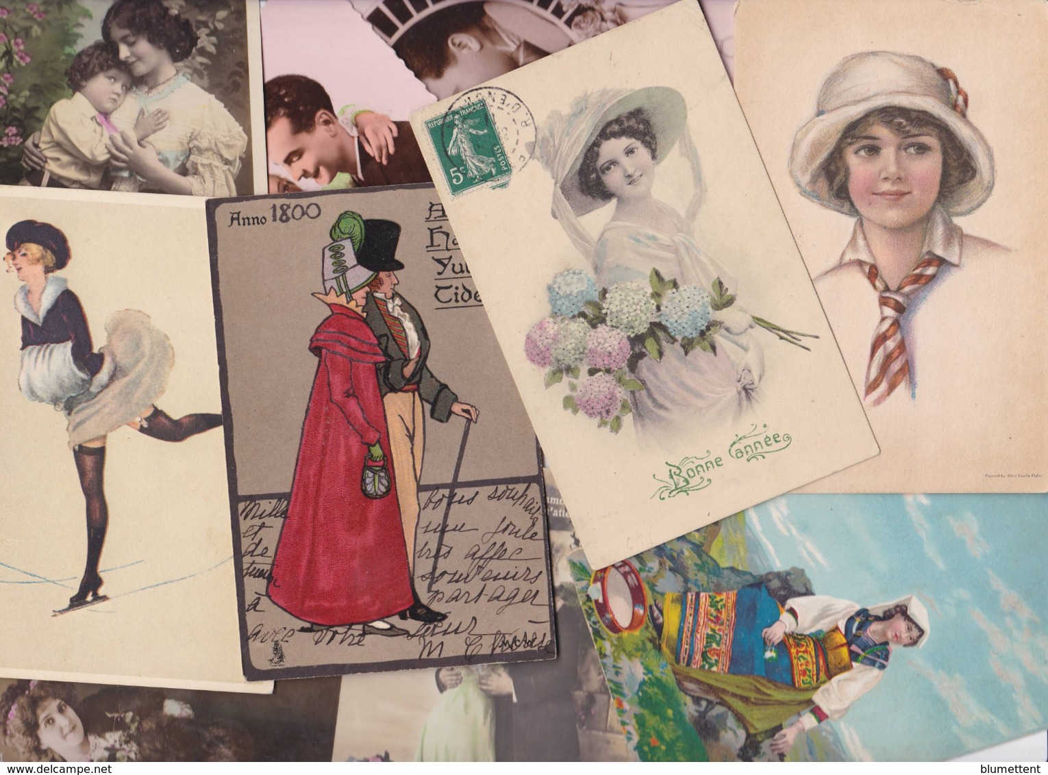 Lot 2255 De 10 CPA Femmes Girl Women Déstockage Pour Revendeurs Ou Collectionneurs - 5 - 99 Postcards