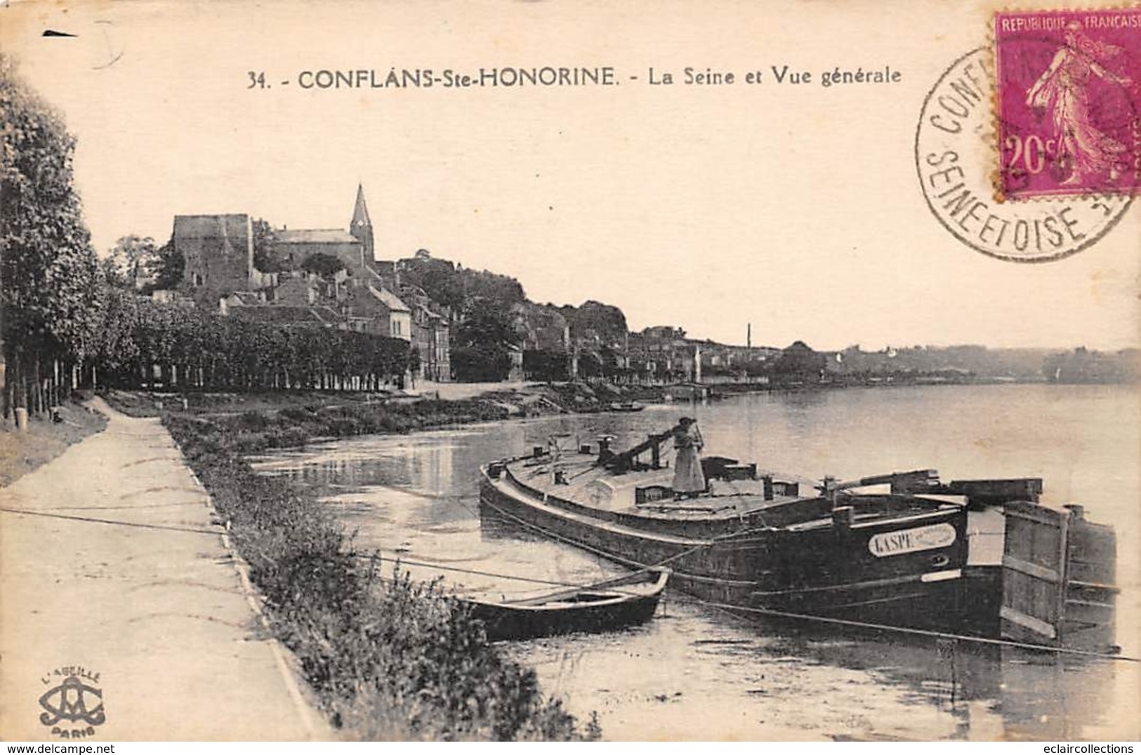 Thème    Navigation Fluviale .Péniche Écluse.Bac   78   Conflans Ste Honorine  2         (voir Scan) - Houseboats
