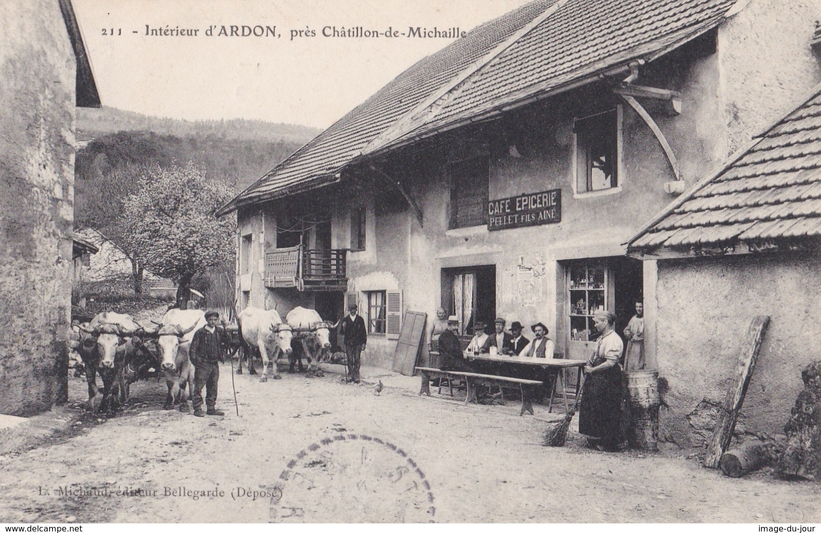 INTERIEUR ARDON PRES DE CHATILLON DE MICHAILLE ( Café épicerie Pellet )  PRIX FIXE - Unclassified