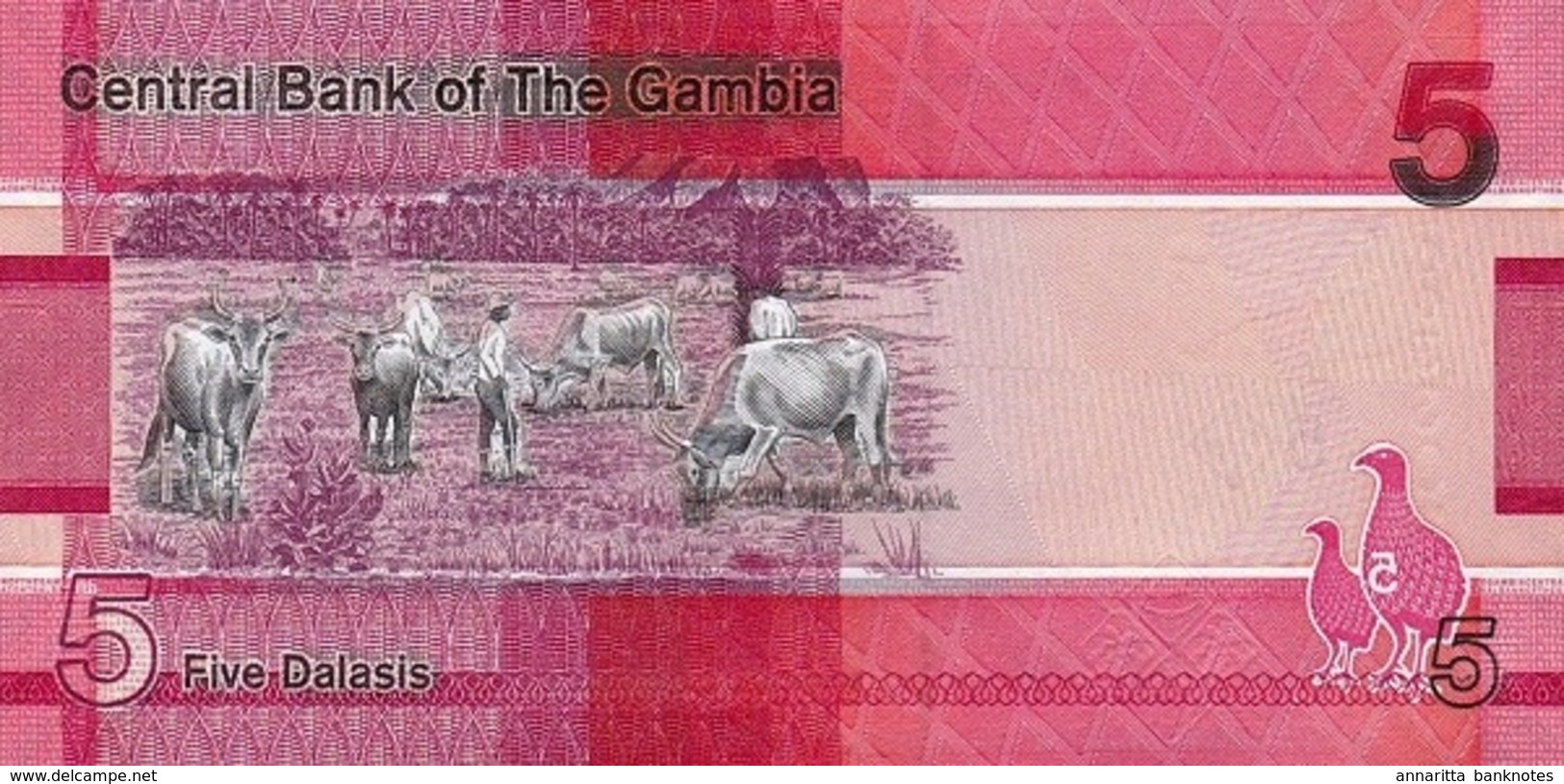 GAMBIA 5 DALASIS 2019 P-37a UNC  [GM235a] - Gambia