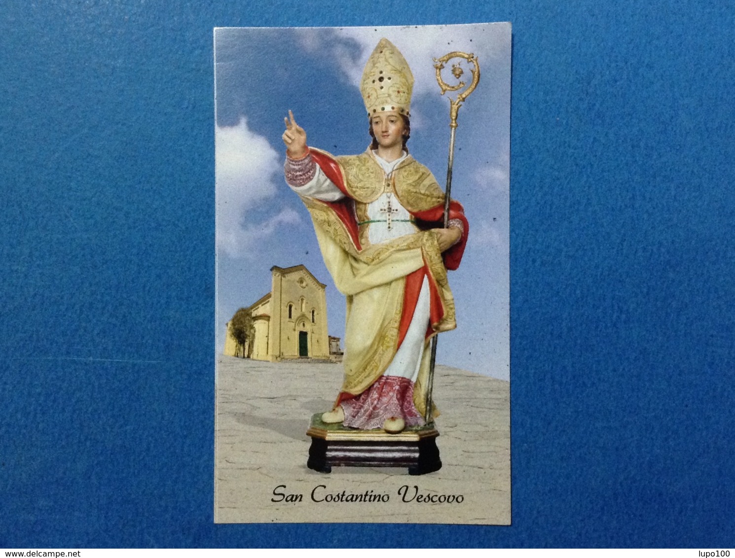 SANTINO HOLY CARD SAN COSTANTINO VESCOVO - Santini