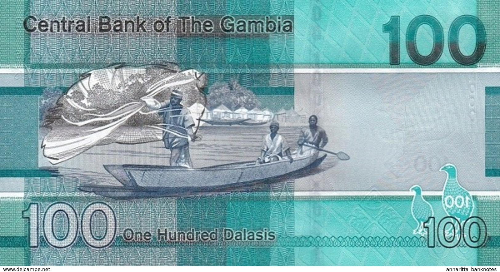 GAMBIA 100 DALASIS 2019 P-41a UNC  [GM239a] - Gambia