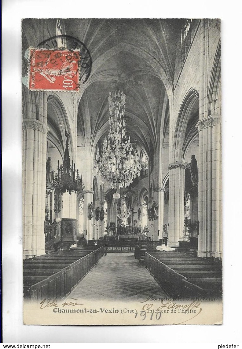 60 - Chaumont-en-Vexin ( Oise ) - Intérieur De L' église - Chaumont En Vexin