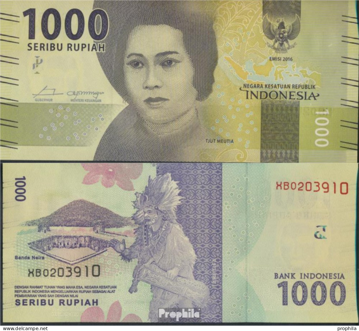 Indonesien Pick-Nr: 154c Bankfrisch 2018 1.000 Rupiah - Indochine