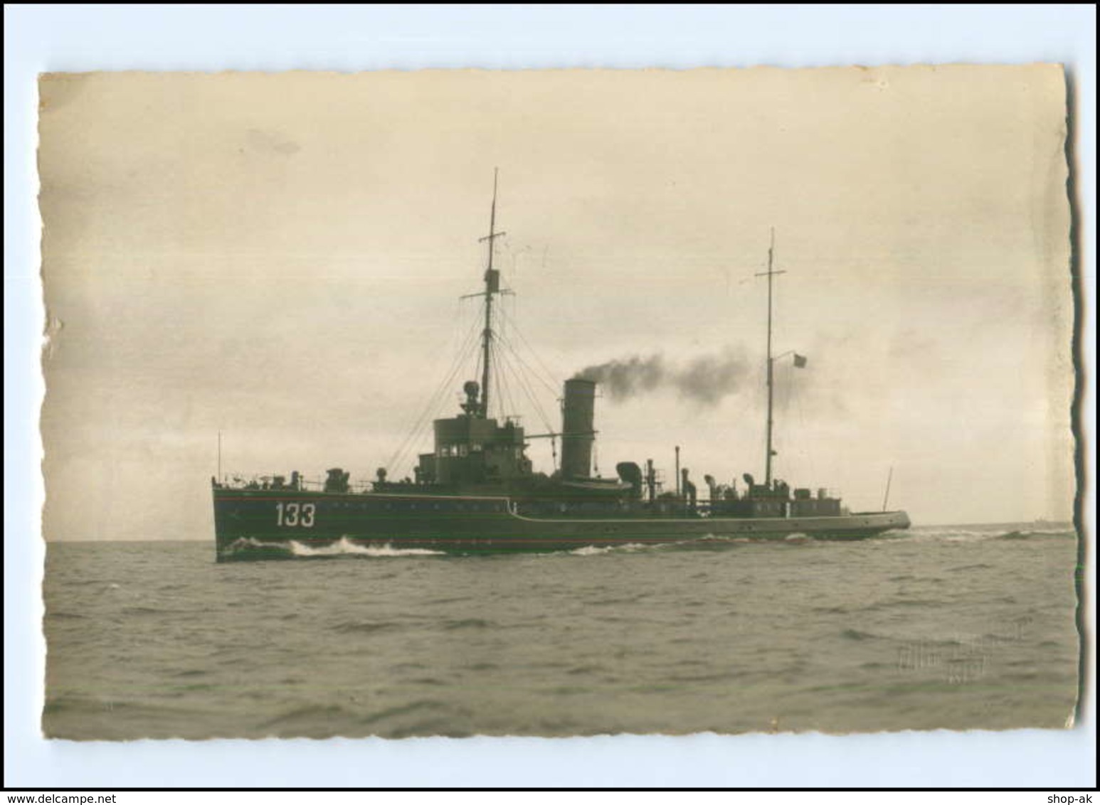 U6359/ Torpedoboot 133  Foto AK Ca.1930 - Guerra