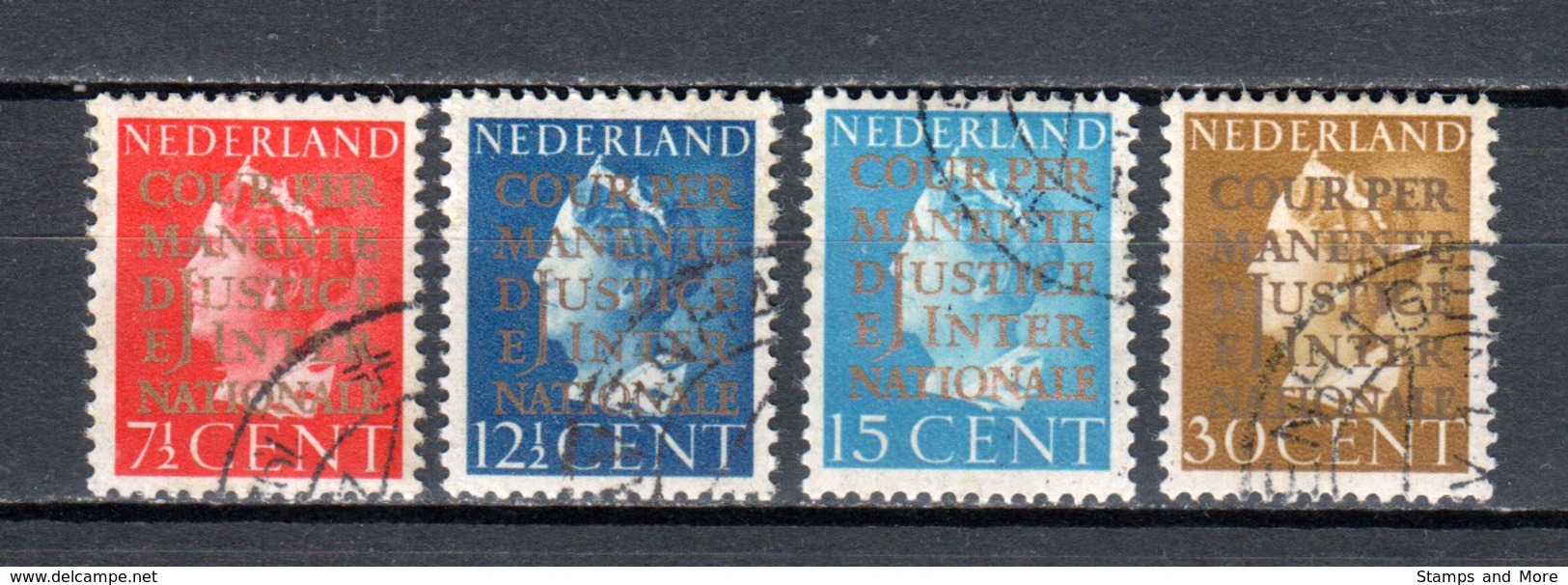 Netherlands 1940 NVPH Dienst D16-19 (COUR DE JUSTICE) Canceled - Dienstmarken