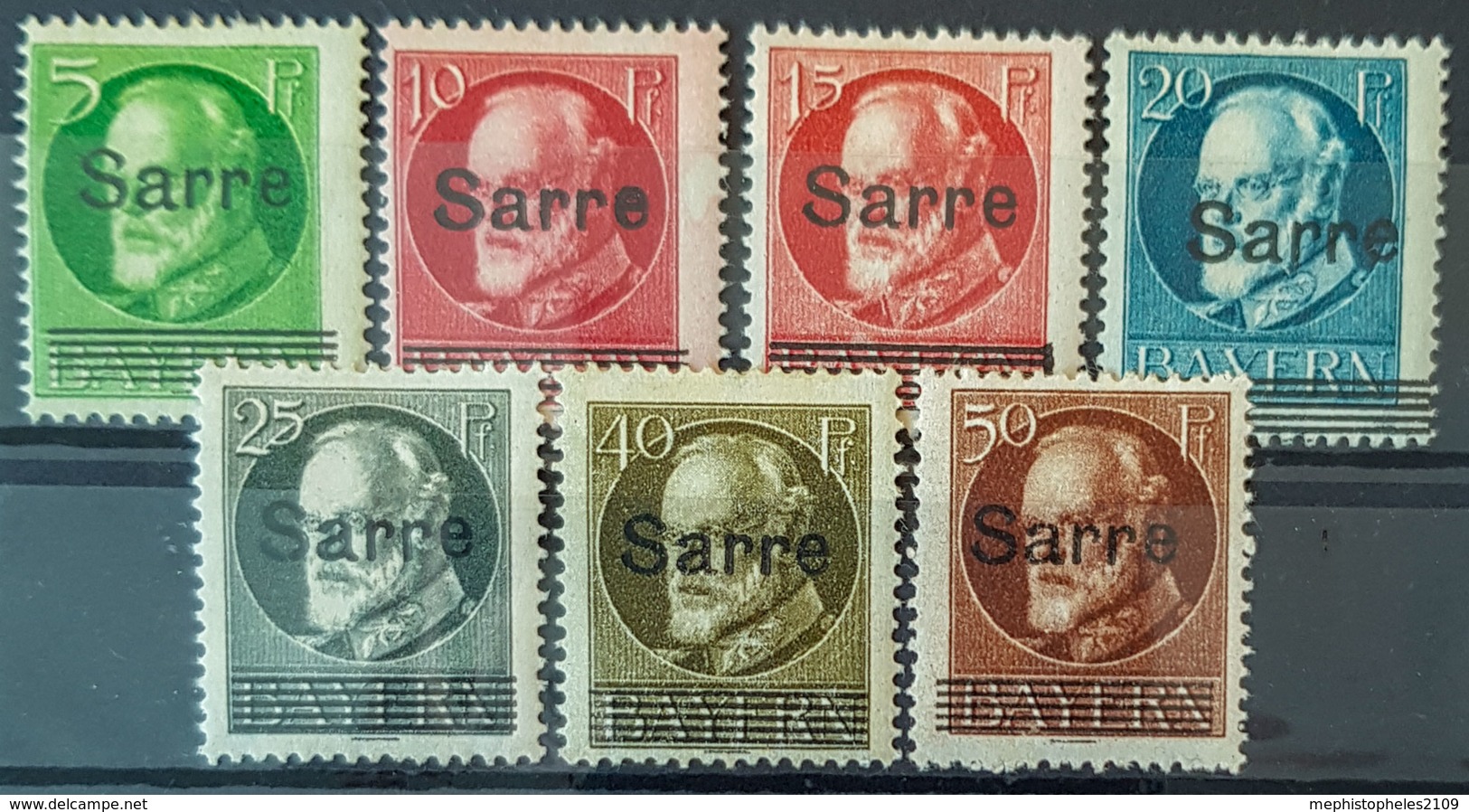 SARRE / SAARGEBIET 1920 - MLH - Mi 18, 19, 20, 21, 22, 24, 25 - Nuevos