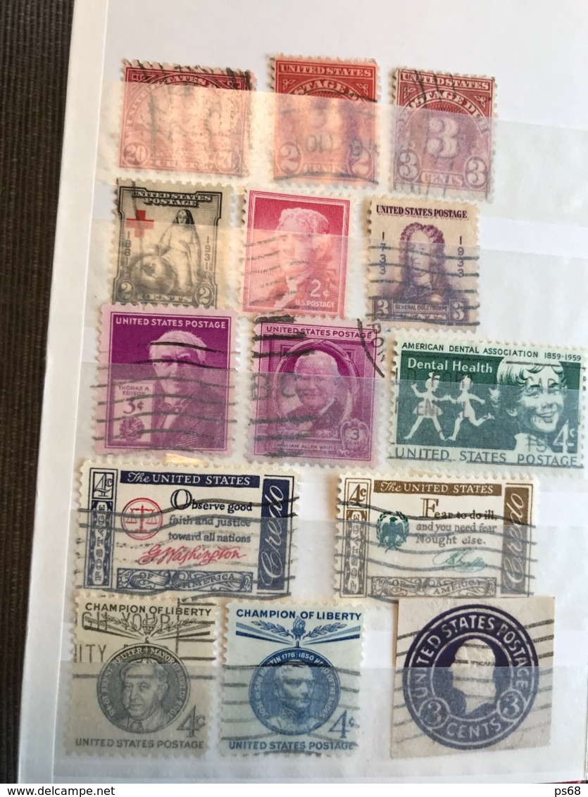 Lot de timbres classiques des Etats-Unis