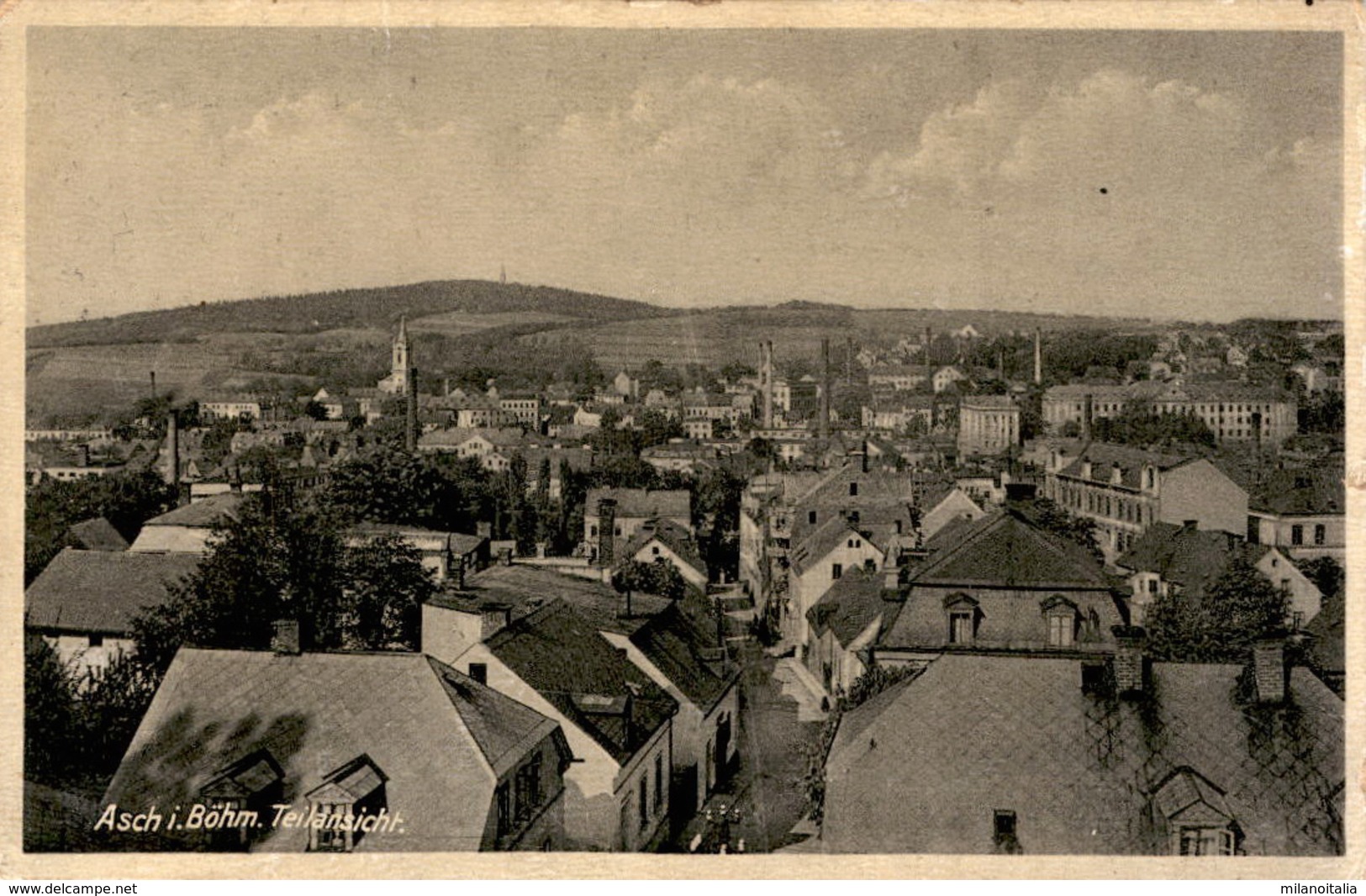 Asch I. Böhmen, Teilansicht (8) * Karte Von 1934 - Tchéquie