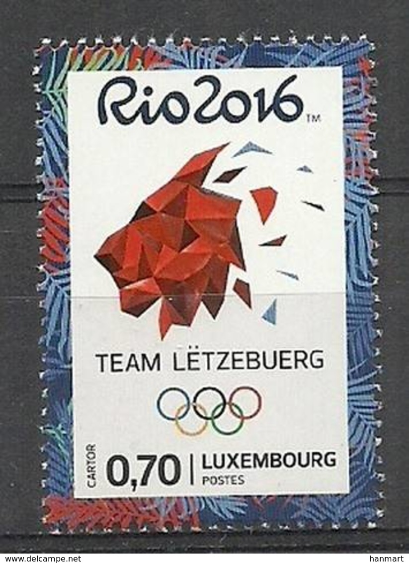 Luxembourg 2016 Mi 2088 MNH ( ZE3 LXB2088davIO16 ) - Sommer 2016: Rio De Janeiro