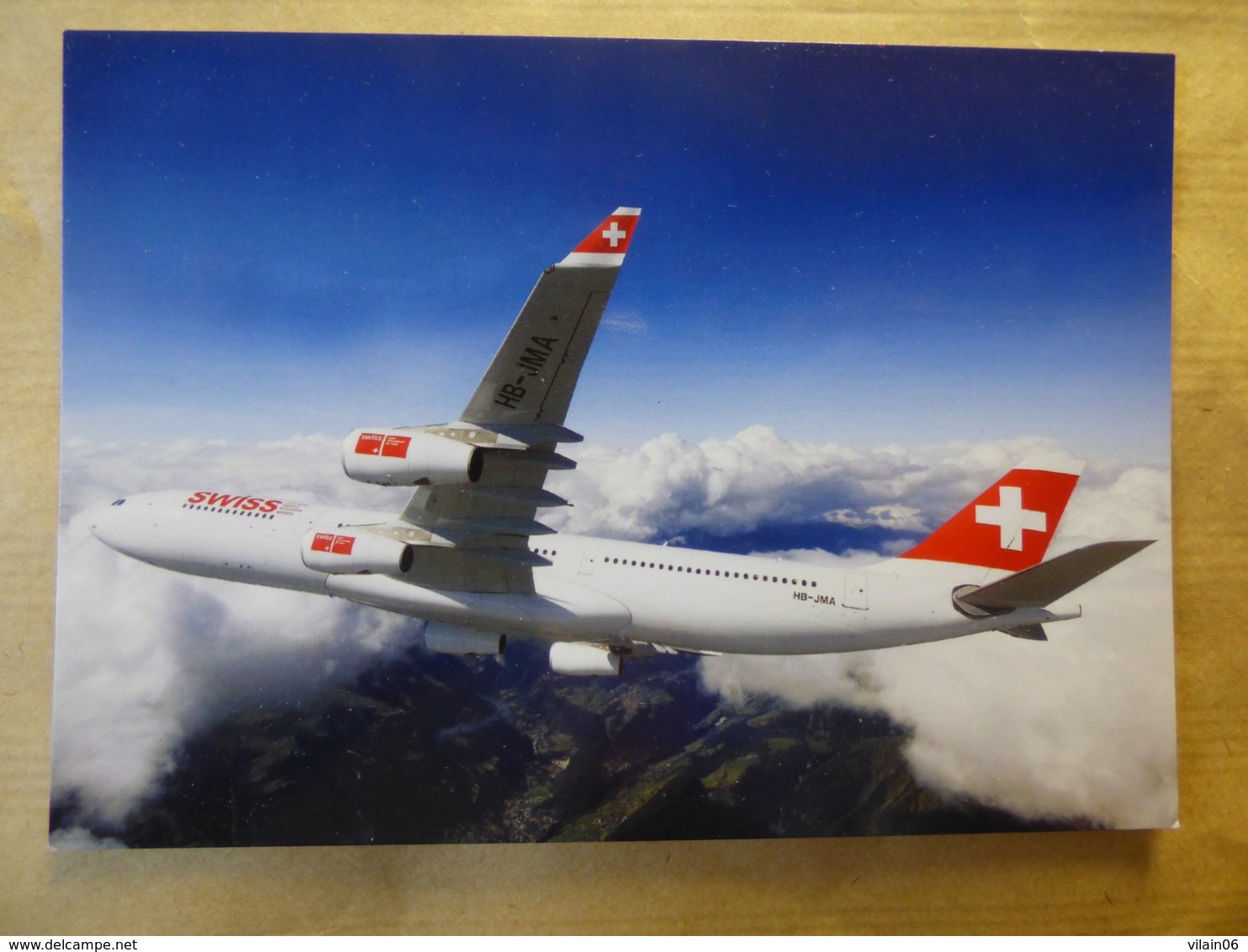 SWISS   A 340 -313    AIRLINE ISSUE / CARTE COMPAGNIE - 1946-....: Modern Tijdperk