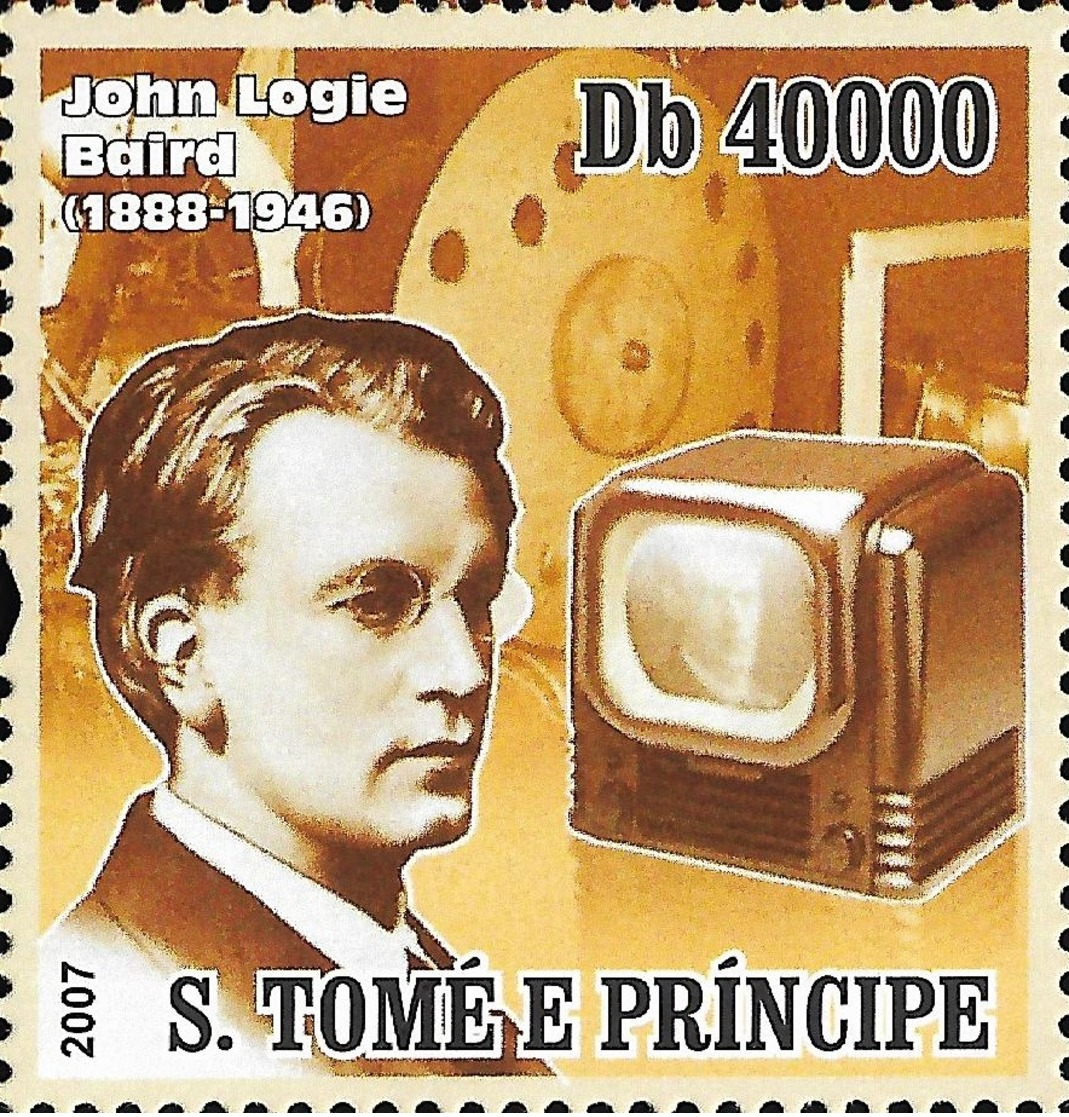 Sao Tome John Logie Baird Television Inventor 1v Stamp Michel:3256 - Altri & Non Classificati