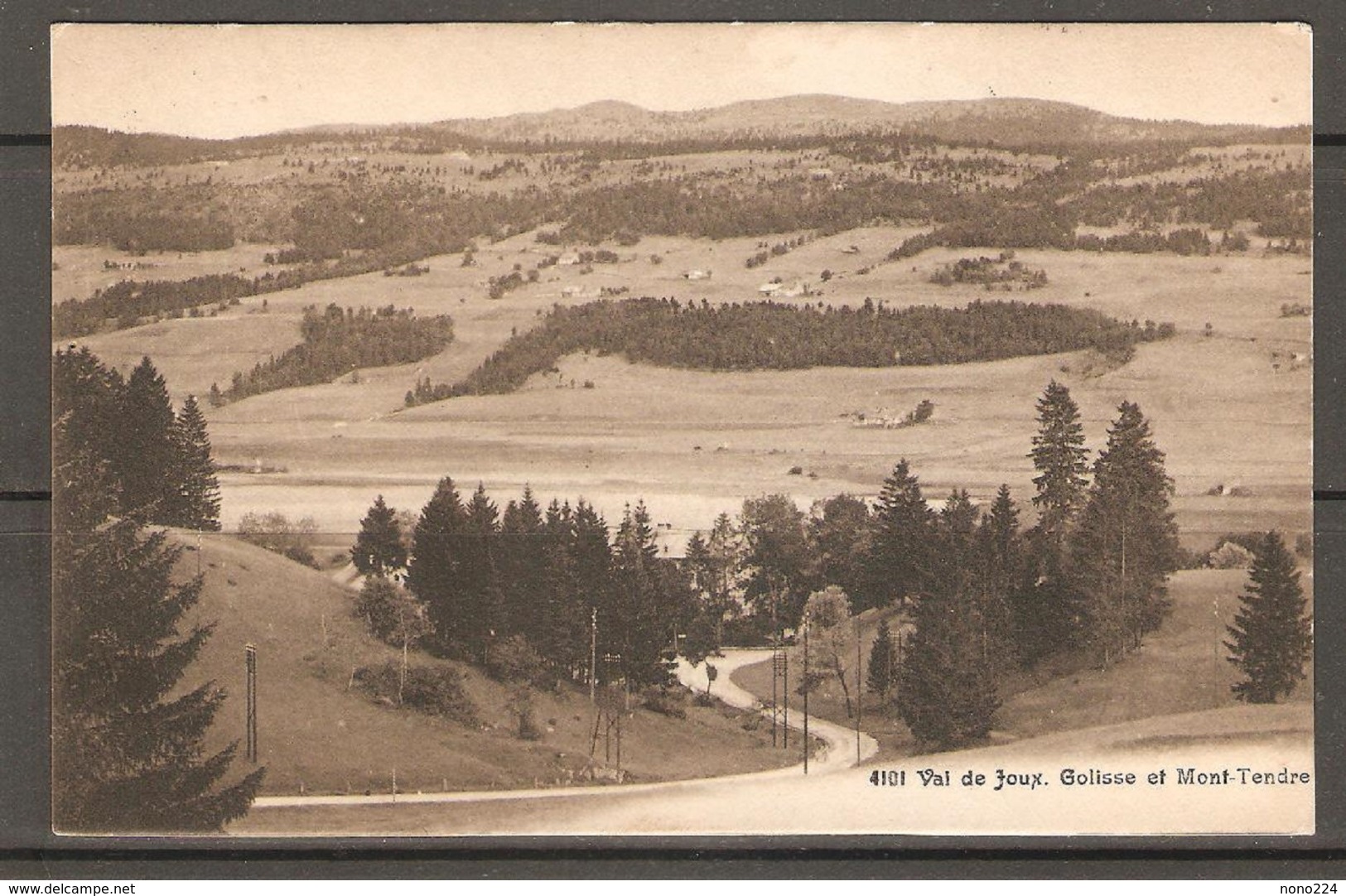 Carte P De 1913 ( Vallée De Joux .Golisse Et Mont-Tendre ) - Altri & Non Classificati