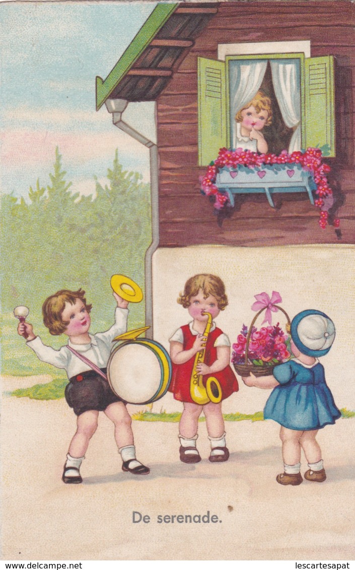 CPA -  ILLUSTRATEUR -De Serenade. Enfants Jouant De La Musique - (lot Pat 83) N - 1900-1949