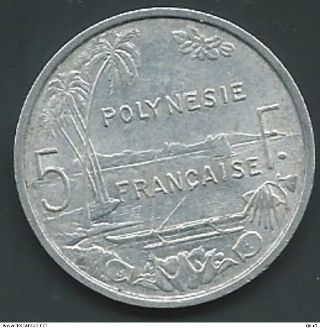 Pièce De Monnaie 5 Francs 1975 - Laupi 11108 - Frans-Polynesië