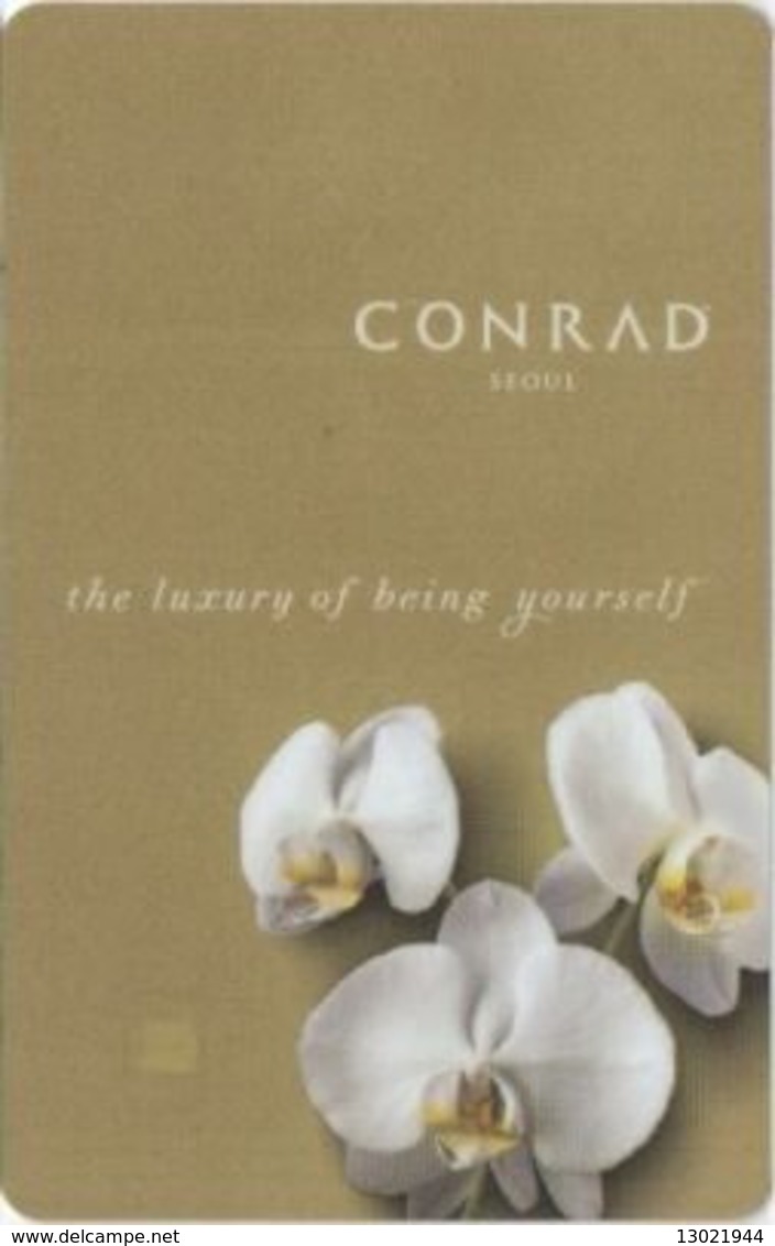 COREA DEL SUD   KEY HOTEL  Conrad Seoul - Cartes D'hotel