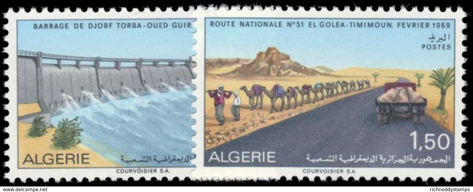 Algeria 1969 Saharan Public Works Unmounted Mint. - Algeria (1962-...)