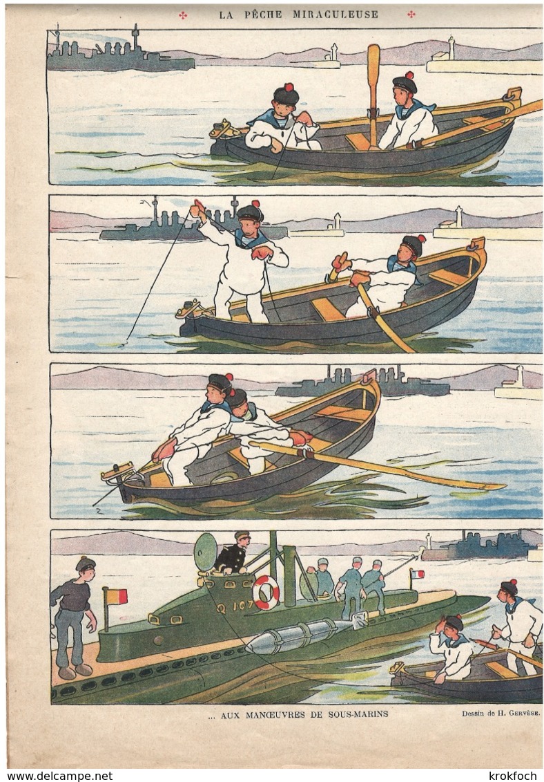 Le Rire 475 - 09.03.1912 - Guillaume - Gervèse Marine Sous-marin - Retraites Militaires - 1900 - 1949