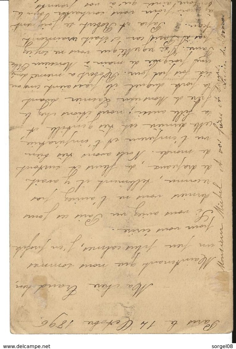 Russie TSAR NICOLAS II Cpa TSARINE Affranchissement 25c Sage Type II Pour TREVES Allemagne  ...H - Hommes Politiques & Militaires